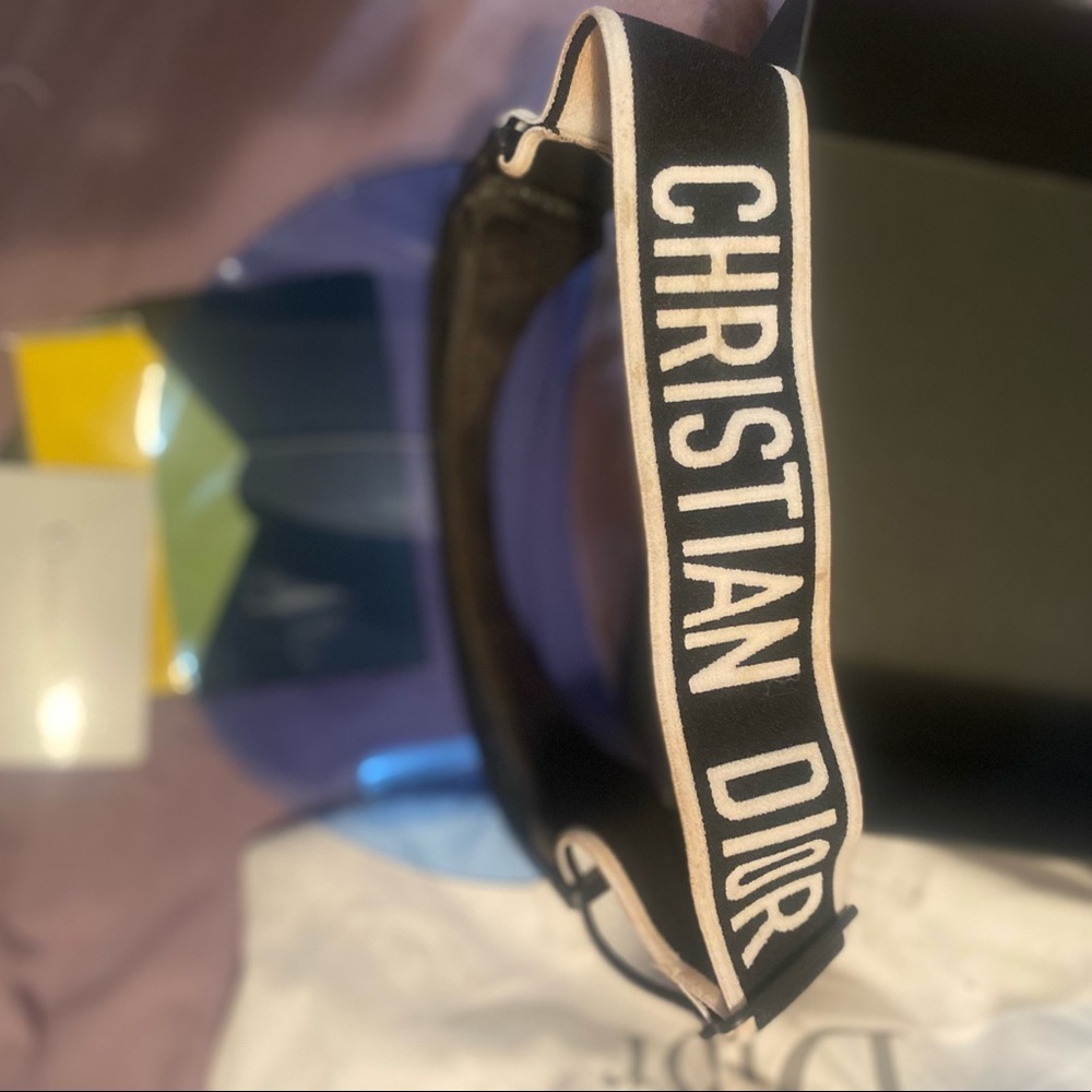 Christian Dior Blue visor Authentic